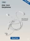 PZX 1521 Wired Earphones - 3.5mm Jack & Built-in Mic thumb 2